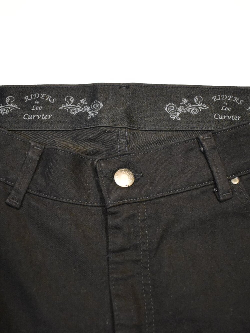Riders by Lee Curvier Women’s Size 18 M Black Stretch Straight Leg Jeans Pants - Picture 4 of 6